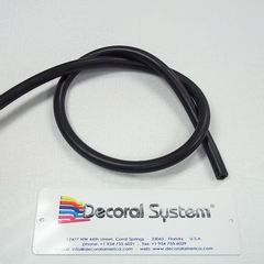 00140103U BLACK SILICONE TUBE CONNECTS VACUUM HEADS TO VACUUM FRAME - PRICE PER FOOT